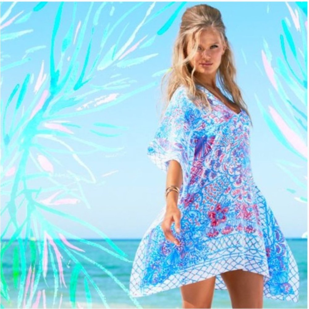 Lilly Pulitzer Lindamarie Caftan-Pichers picnic S/M